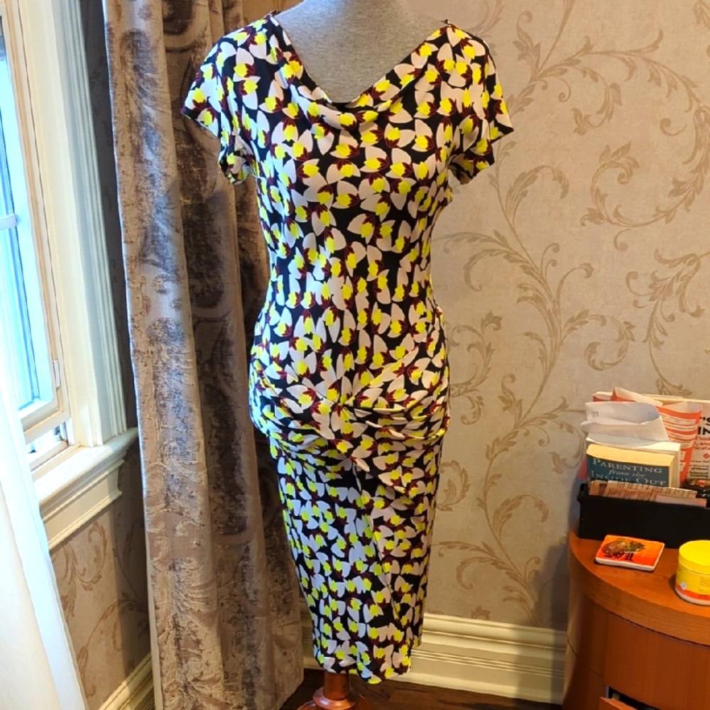 Colorful Abstract Print Dress by Diane Von Furstenberg.
